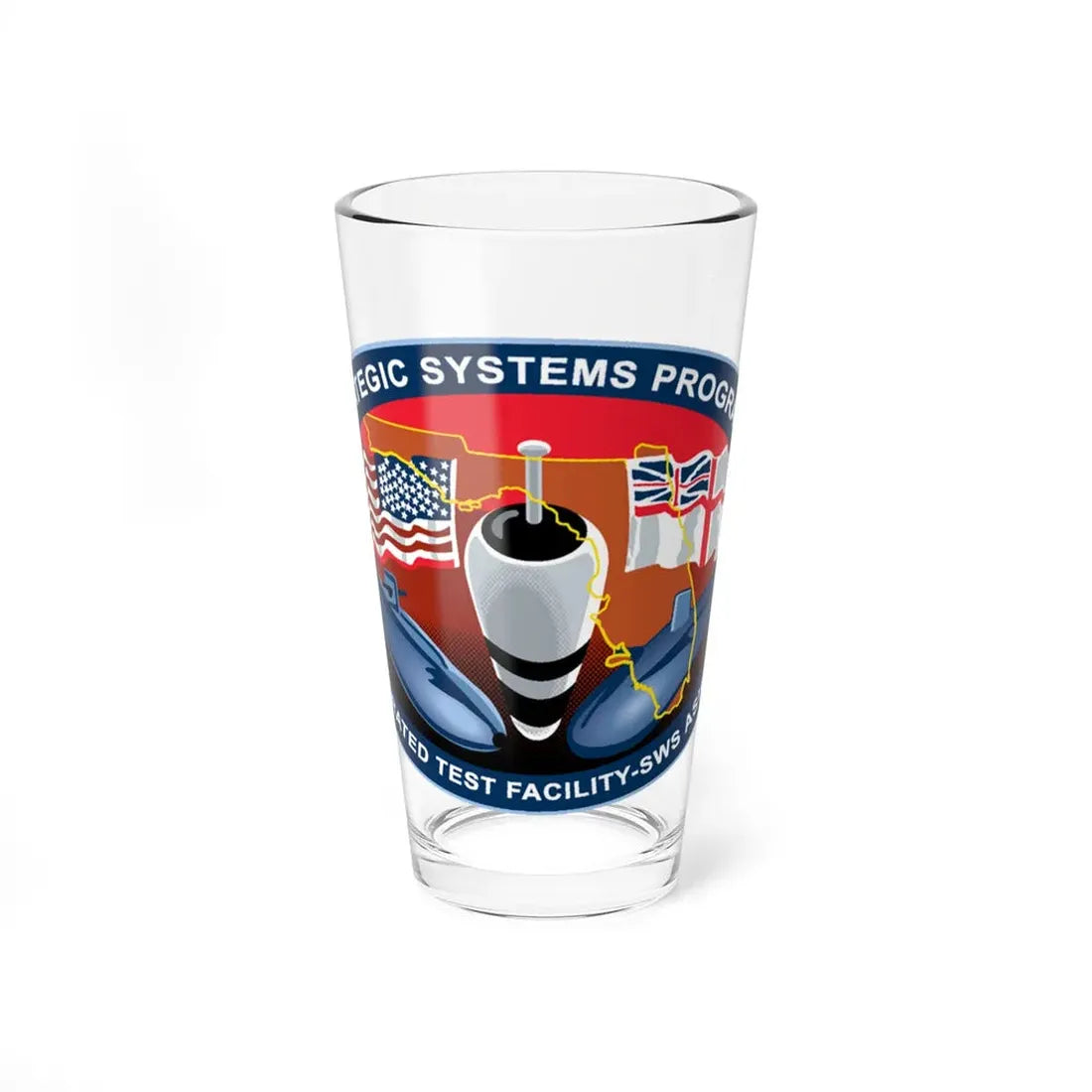 SSP ITFAC SWS Ashore (U.S. Navy) Pint Glass 16oz 16oz - Go Mug Yourself