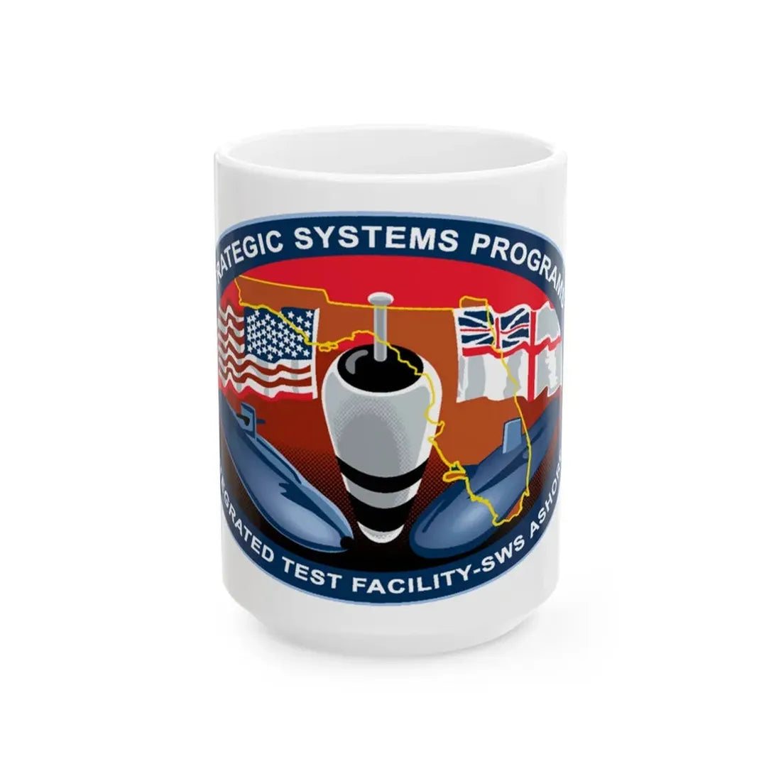 SSP ITFAC SWS Ashore (U.S. Navy) White Coffee Mug 15oz - Go Mug Yourself