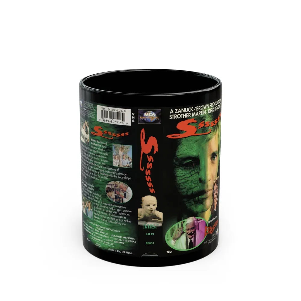 SSSSSSS (VHS COVER) - Black Coffee Mug-11oz-Go Mug Yourself