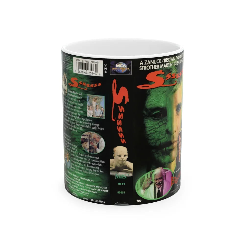 SSSSSSS (VHS COVER) - White Coffee Mug-11oz-Go Mug Yourself