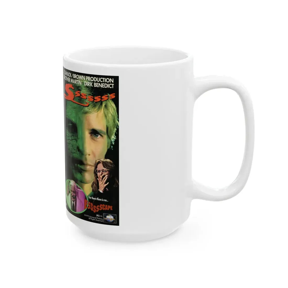 SSSSSSS (VHS COVER) - White Coffee Mug - Go Mug Yourself