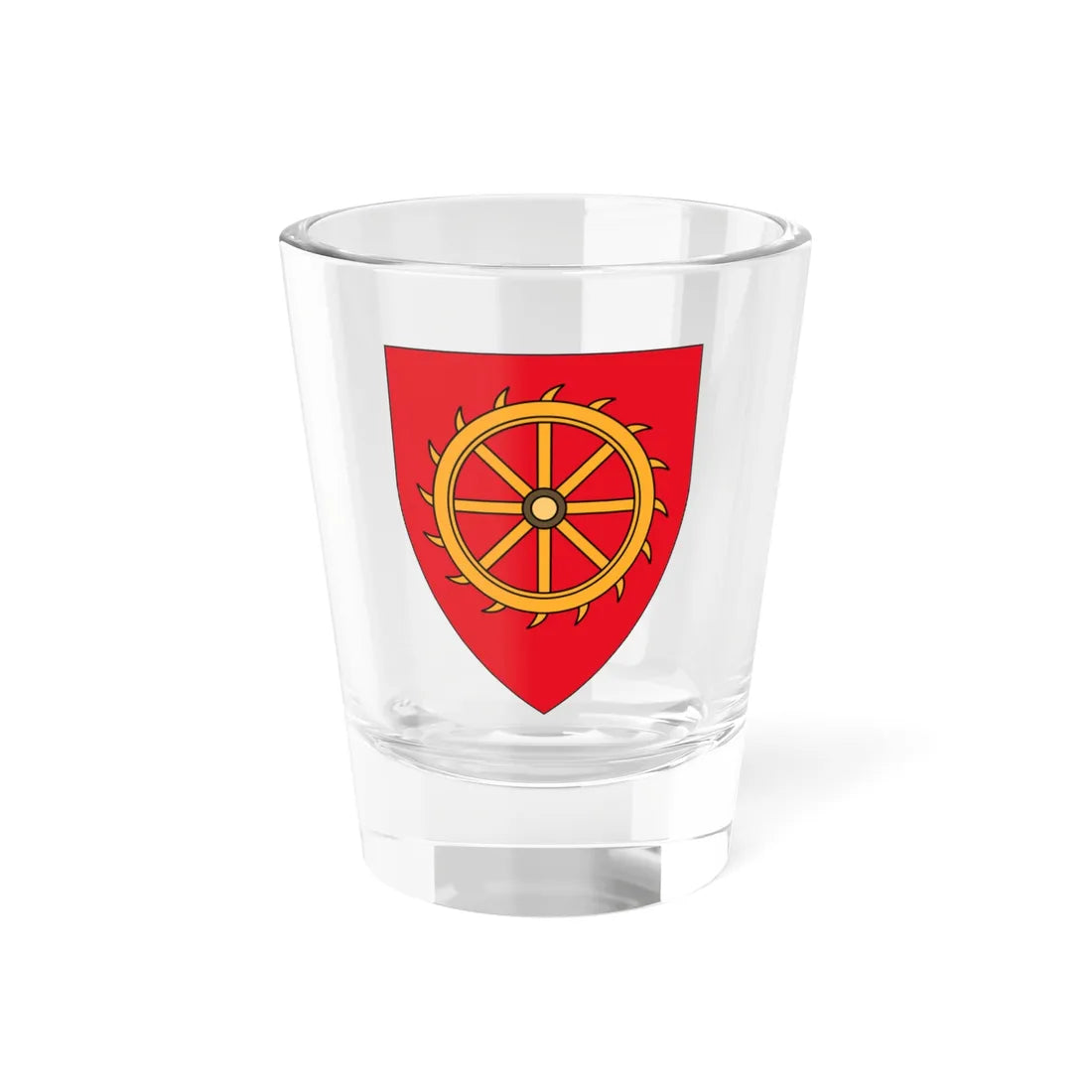 St Catharines College Crest - flat (England) (Coat of Arms) Shot Glass 1.5oz 1.5oz - Go Mug Yourself