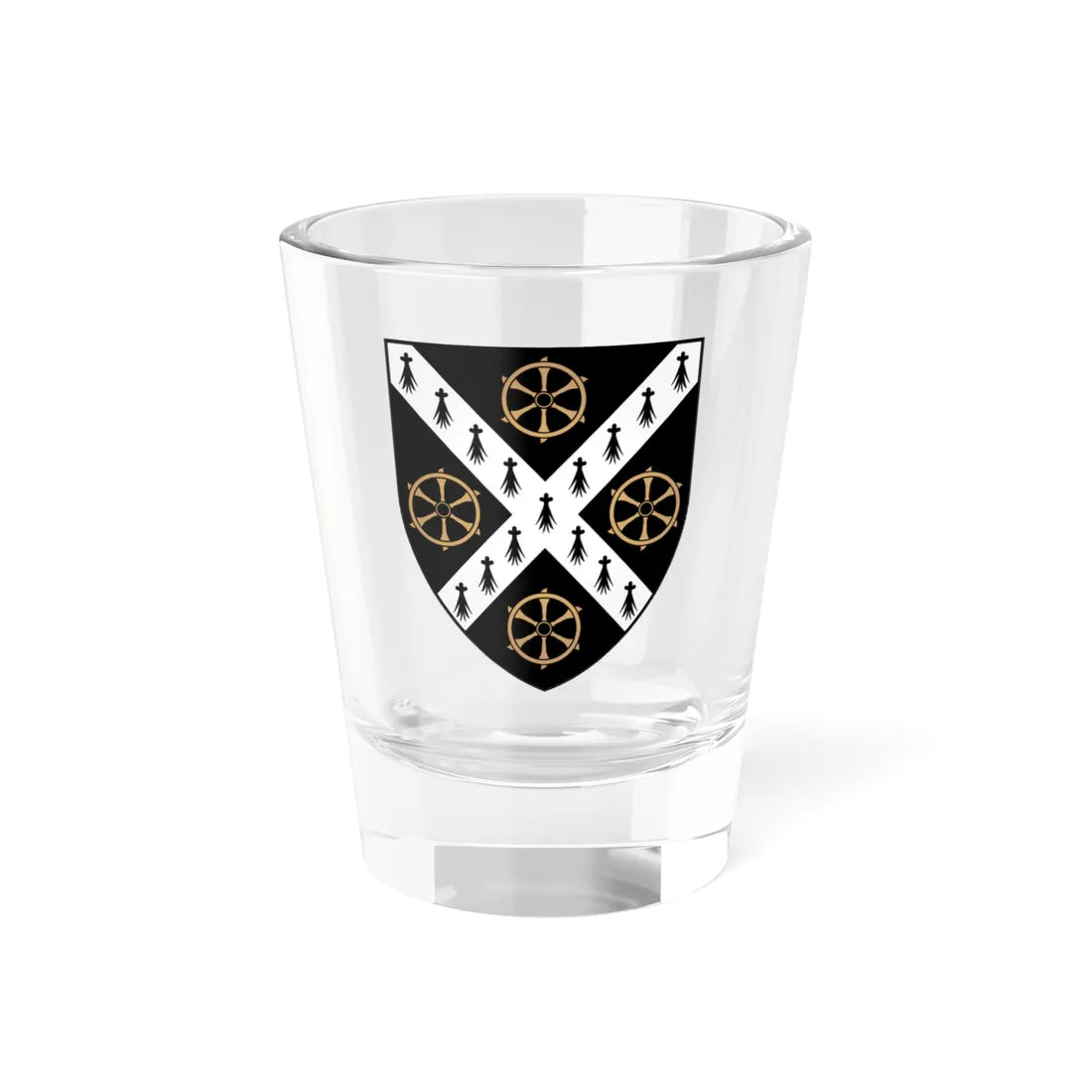 St-Catherines College Oxford Coat Of Arms (England) (Coat of Arms) Shot Glass 1.5oz 1.5oz - Go Mug Yourself