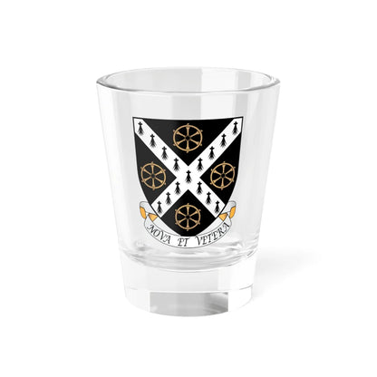 St-Catherines College Oxford Coat Of Arms Motto (England) (Coat of Arms) Shot Glass 1.5oz 1.5oz - Go Mug Yourself