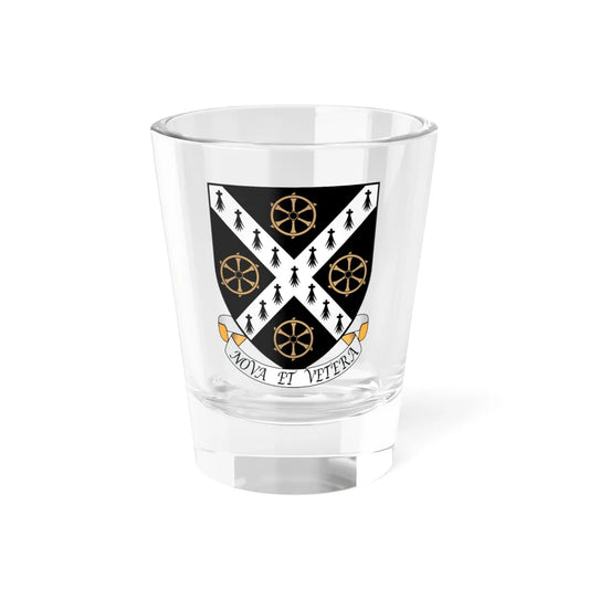 St-Catherines College Oxford Coat Of Arms Motto (England) (Coat of Arms) Shot Glass 1.5oz 1.5oz - Go Mug Yourself