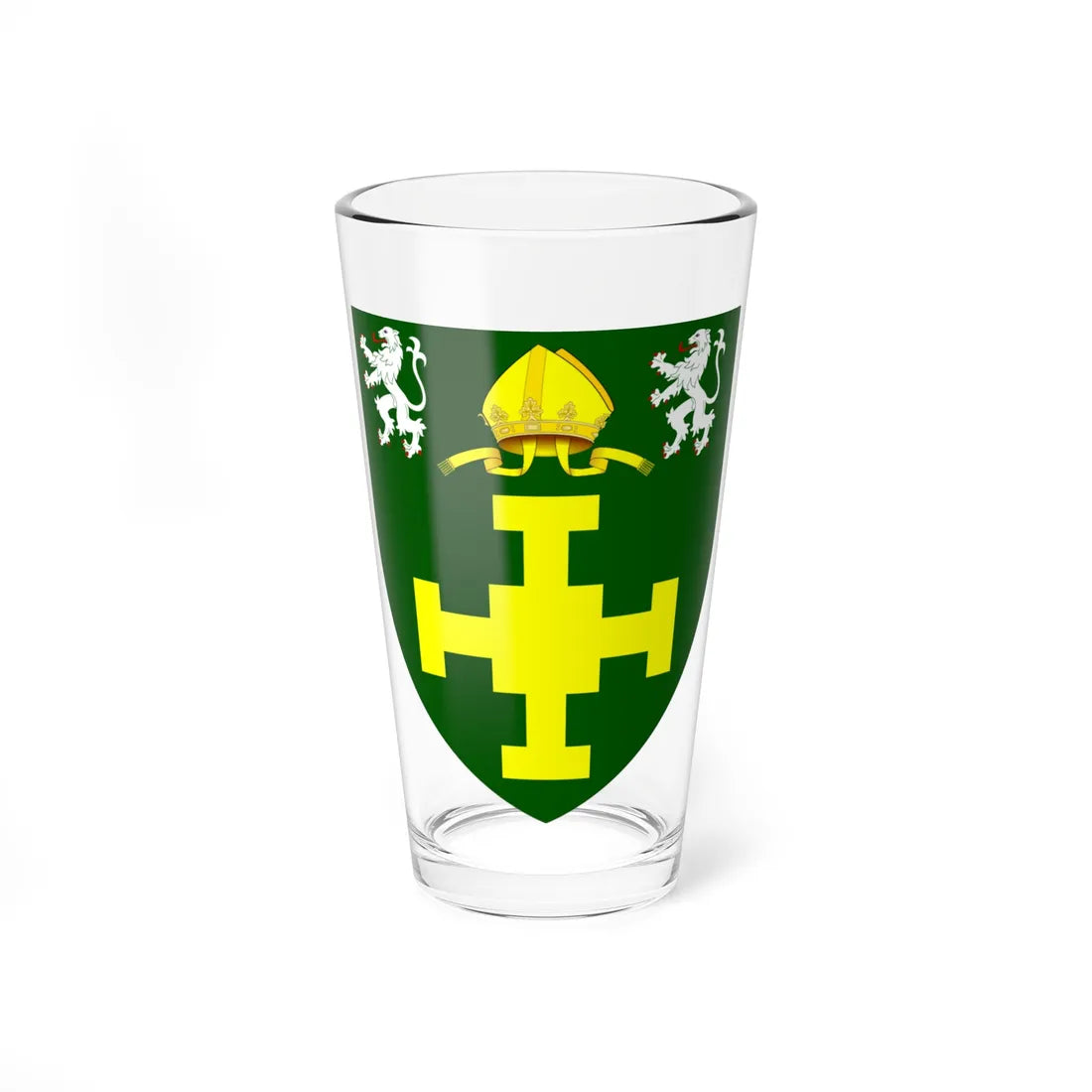 St Chads College Durham arms (England) (Coat of Arms) Pint Glass 16oz 16oz - Go Mug Yourself