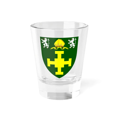 St Chads College Durham arms (England) (Coat of Arms) Shot Glass 1.5oz 1.5oz - Go Mug Yourself