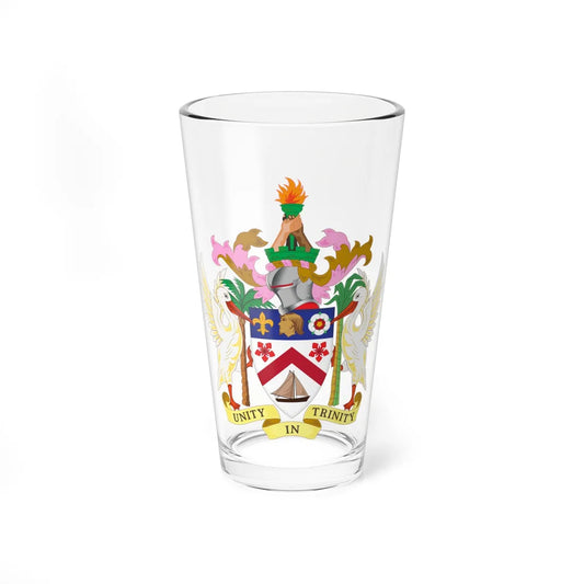 St Christopher-Nevis-Anguilla Coat of Arms (Saint Kitts and Nevis) (Coat of Arms) Pint Glass 16oz 16oz - Go Mug Yourself