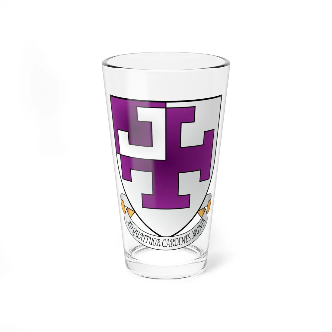 St-Cross College Oxford Coat Of Arms Motto (England) (Coat of Arms) Pint Glass 16oz 16oz - Go Mug Yourself