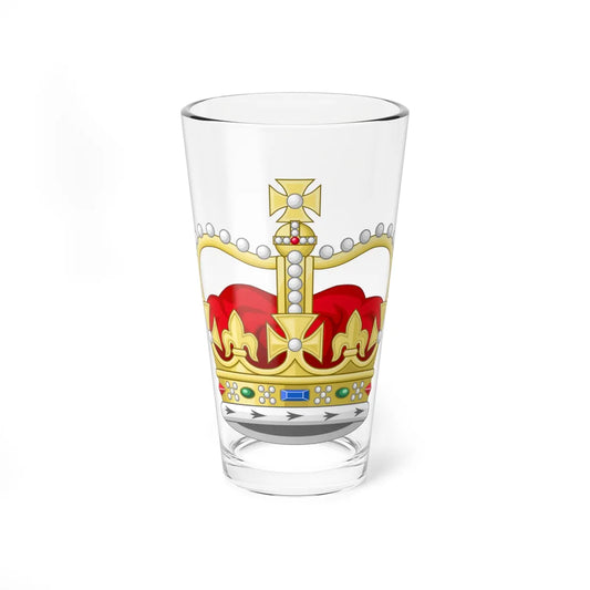 St Edwards Crown 3D (United Kingdom) (Coat of Arms) Pint Glass 16oz 16oz - Go Mug Yourself