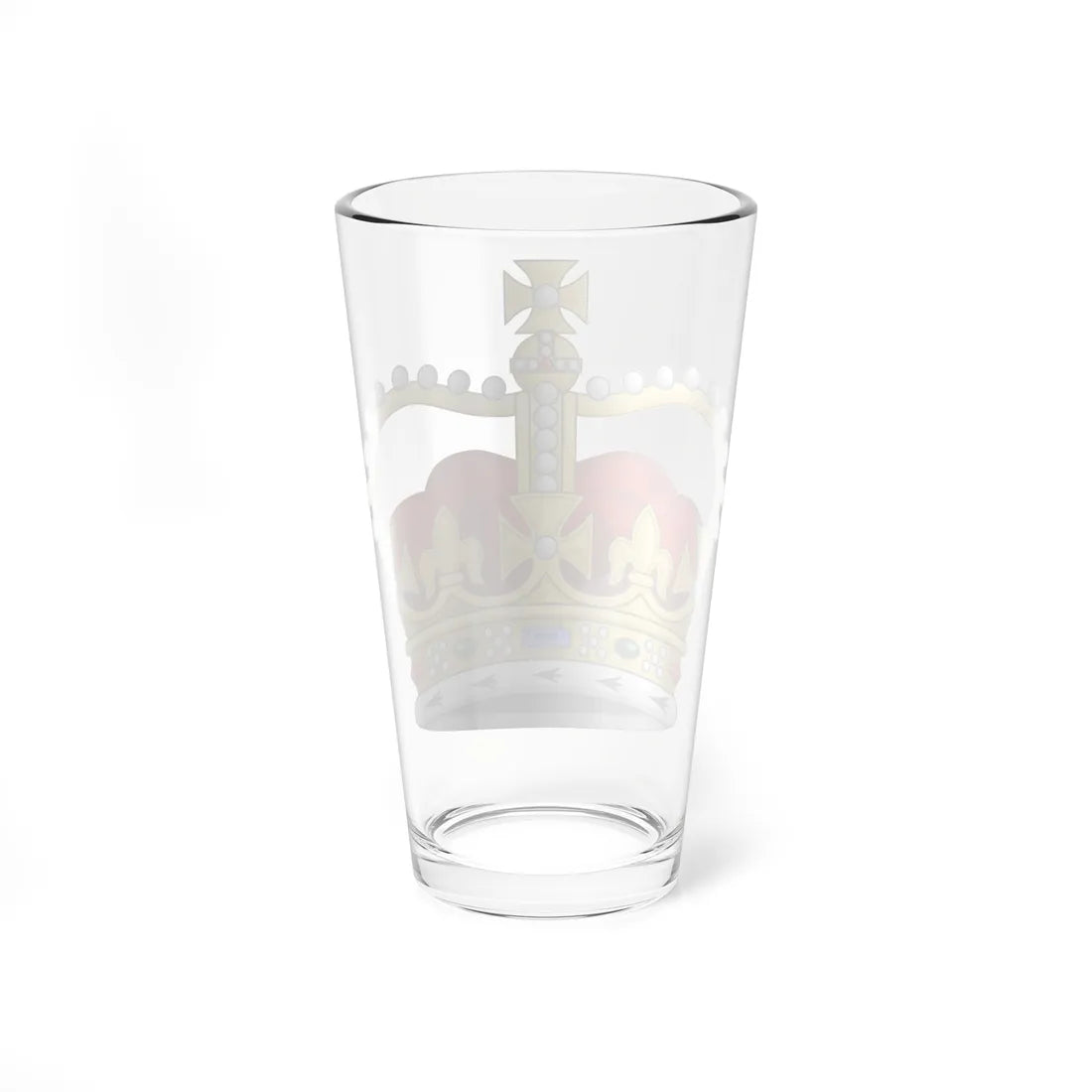 St Edwards Crown 3D (United Kingdom) (Coat of Arms) Pint Glass 16oz - Go Mug Yourself