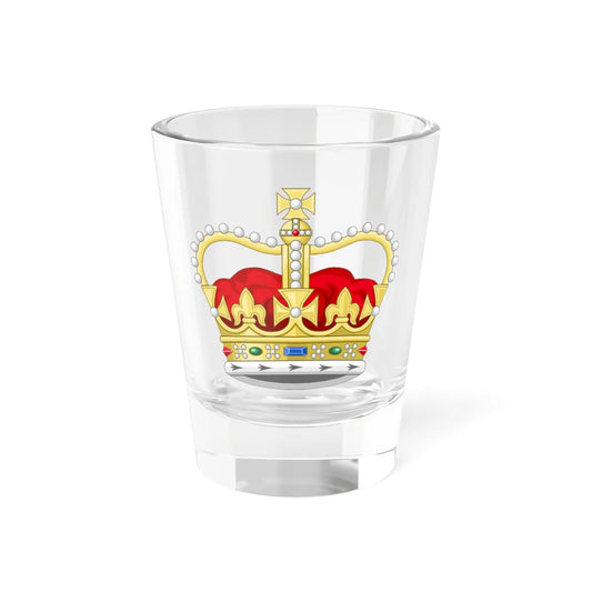 St Edwards Crown 3D (United Kingdom) (Coat of Arms) Shot Glass 1.5oz 1.5oz - Go Mug Yourself