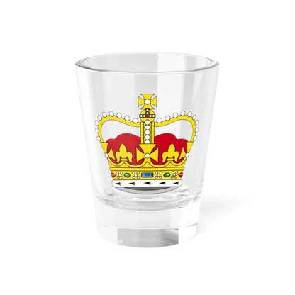 St Edwards Crown plain 3D (United Kingdom) (Coat of Arms) Shot Glass 1.5oz 1.5oz - Go Mug Yourself