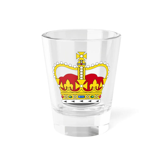 St Edwards Crown plain 3D (United Kingdom) (Coat of Arms) Shot Glass 1.5oz 1.5oz - Go Mug Yourself