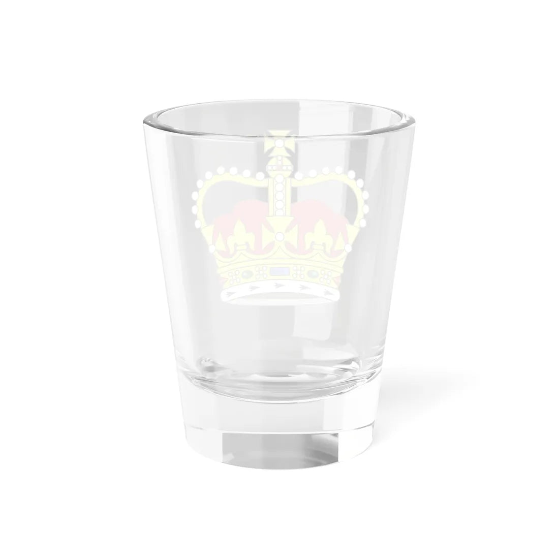 St Edwards Crown plain 3D (United Kingdom) (Coat of Arms) Shot Glass 1.5oz - Go Mug Yourself