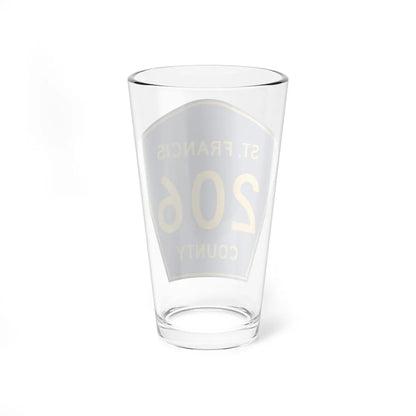 St Francis County Route 206 AR (Arkansas) (Road Sign) Pint Glass 16oz - Go Mug Yourself