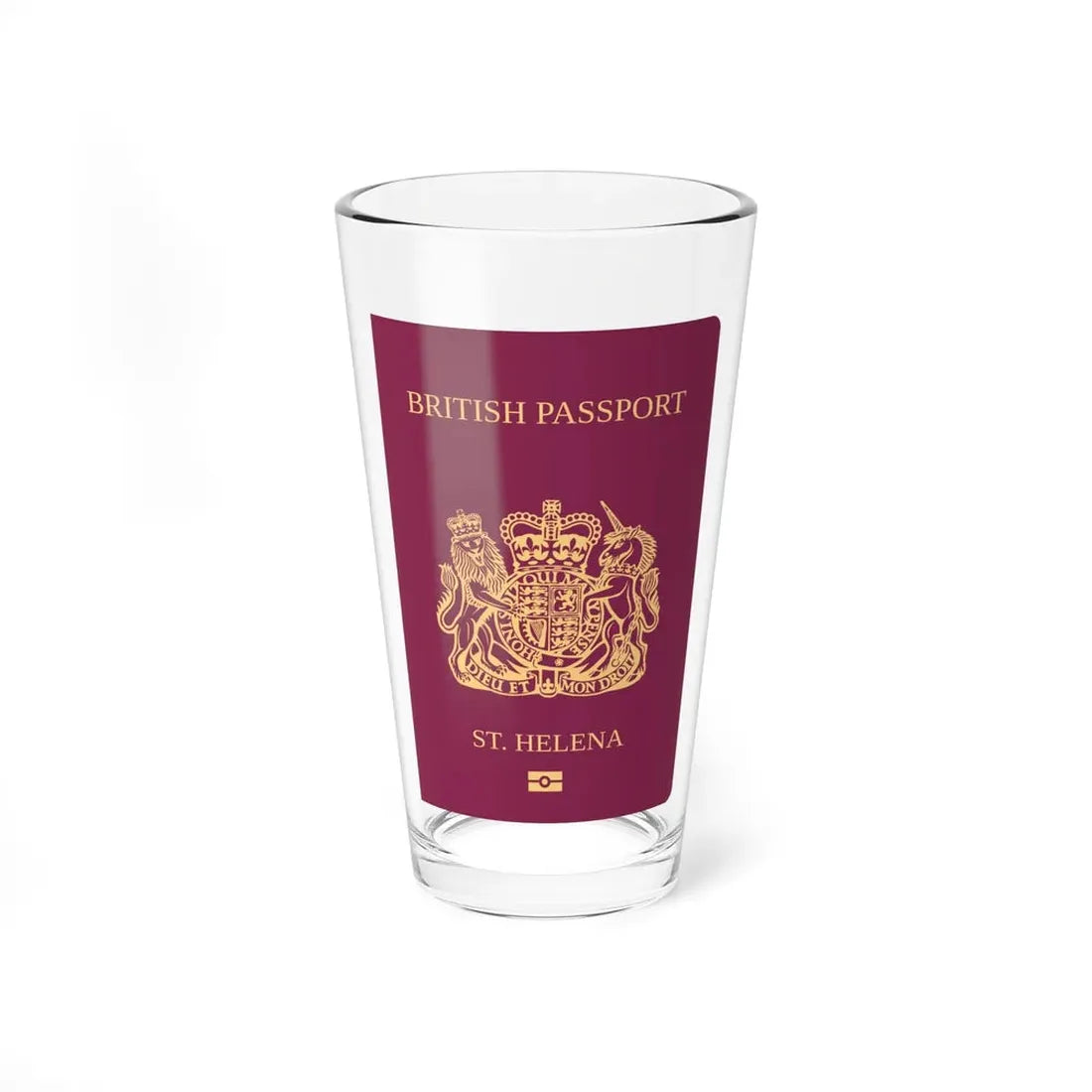 St. Helena Passport - Pint Glass 16oz 16oz - Go Mug Yourself