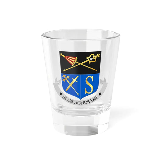 St Johannes de Doper Laren wapen (Netherlands) (Coat of Arms) Shot Glass 1.5oz 1.5oz - Go Mug Yourself