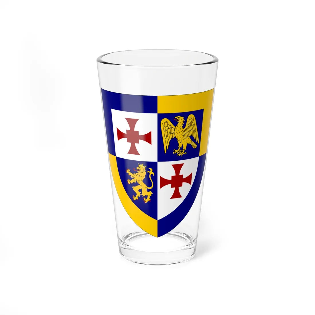 St Johns College Durham arms (England) (Coat of Arms) Pint Glass 16oz 16oz - Go Mug Yourself