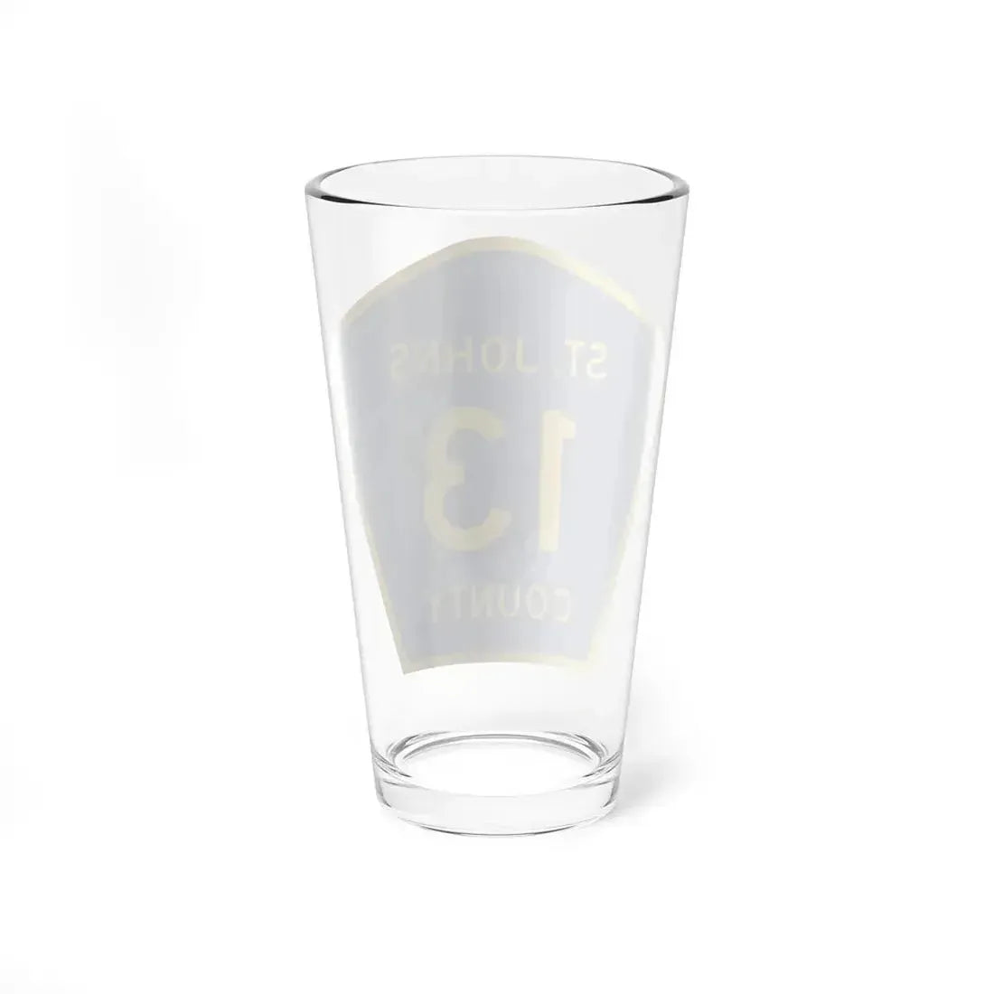 St. Johns County 13 (Florida) (Road Sign) Pint Glass 16oz - Go Mug Yourself