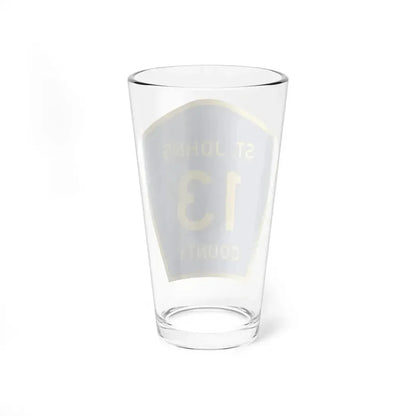 St. Johns County 13 (Florida) (Road Sign) Pint Glass 16oz - Go Mug Yourself