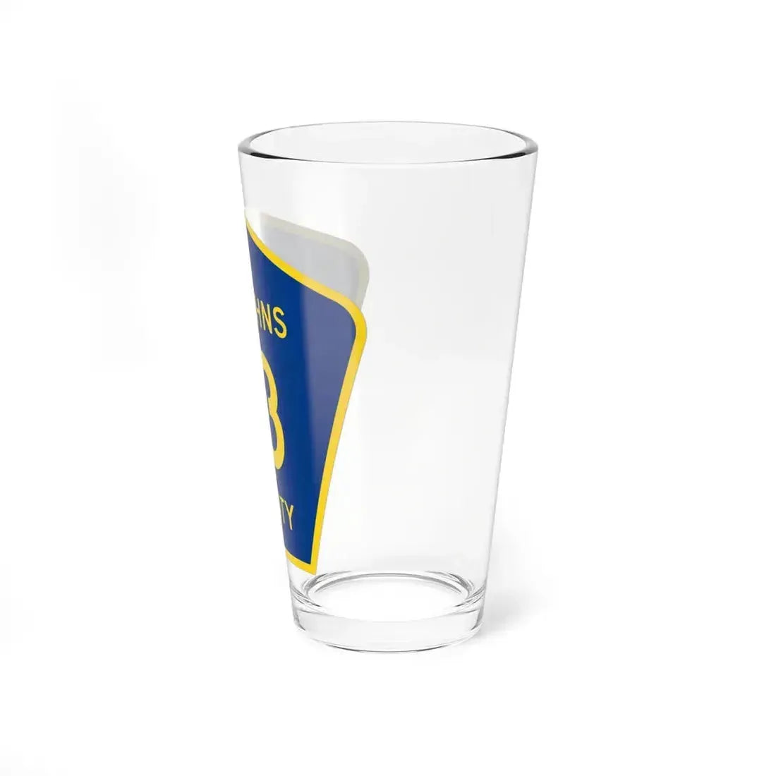 St. Johns County 13 (Florida) (Road Sign) Pint Glass 16oz - Go Mug Yourself