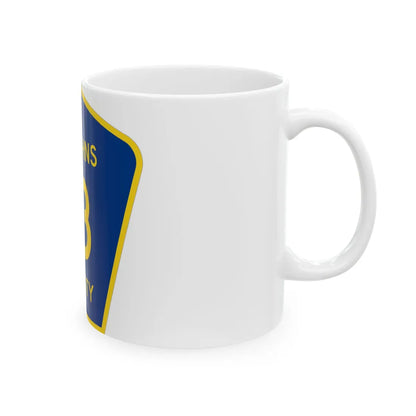 St. Johns County 13 (Florida) (Road Sign) White Coffee Mug - Go Mug Yourself