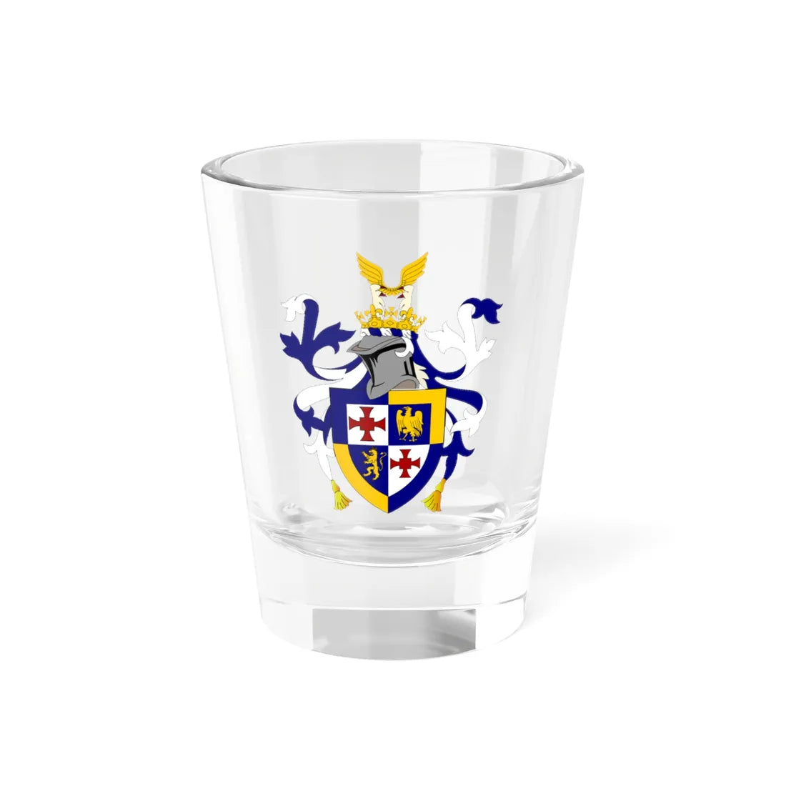 St Johns Durham (England) (Coat of Arms) Shot Glass 1.5oz 1.5oz - Go Mug Yourself