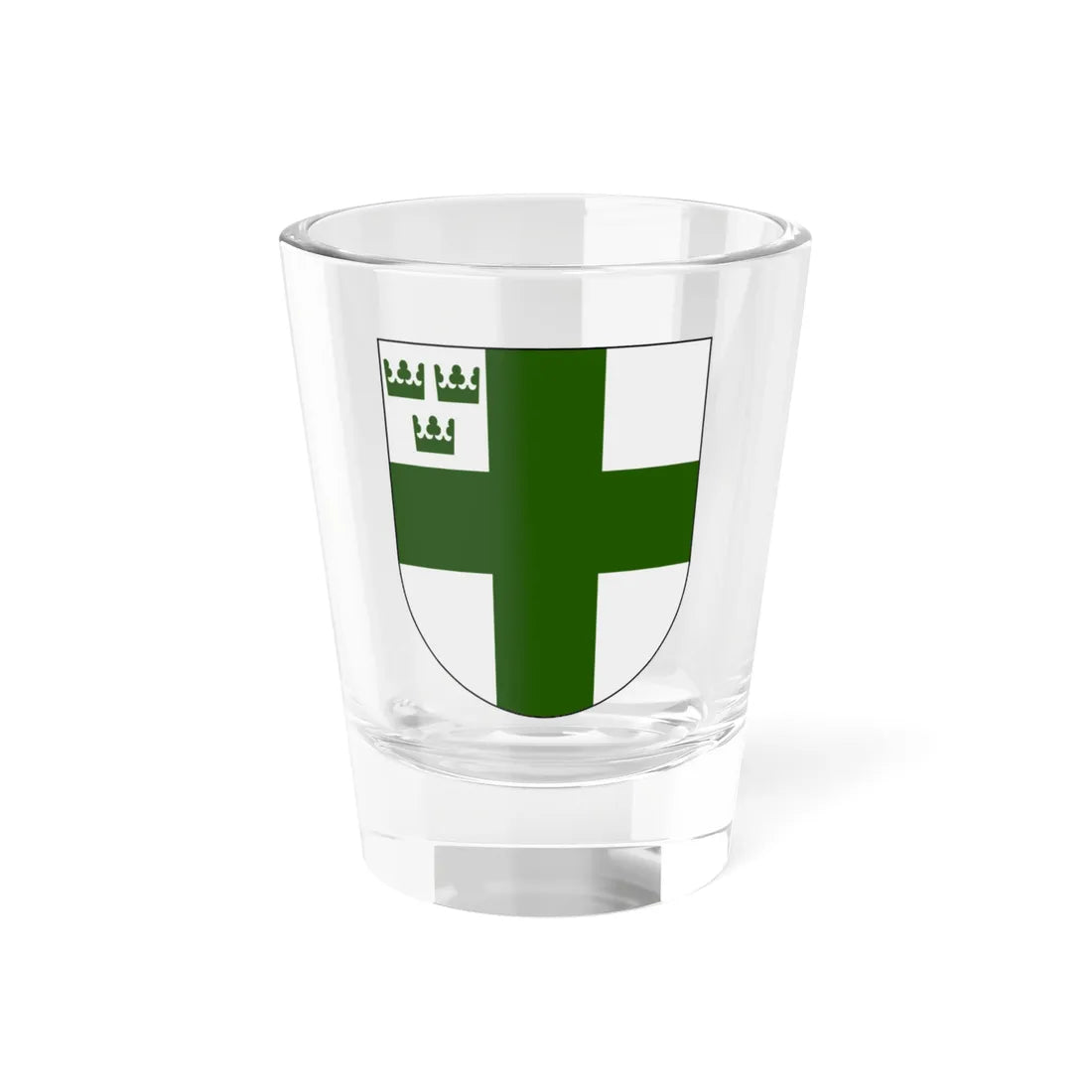 St Lazarusorden - Storprioratet Sverige vapen (Sweden) (Coat of Arms) Shot Glass 1.5oz 1.5oz - Go Mug Yourself