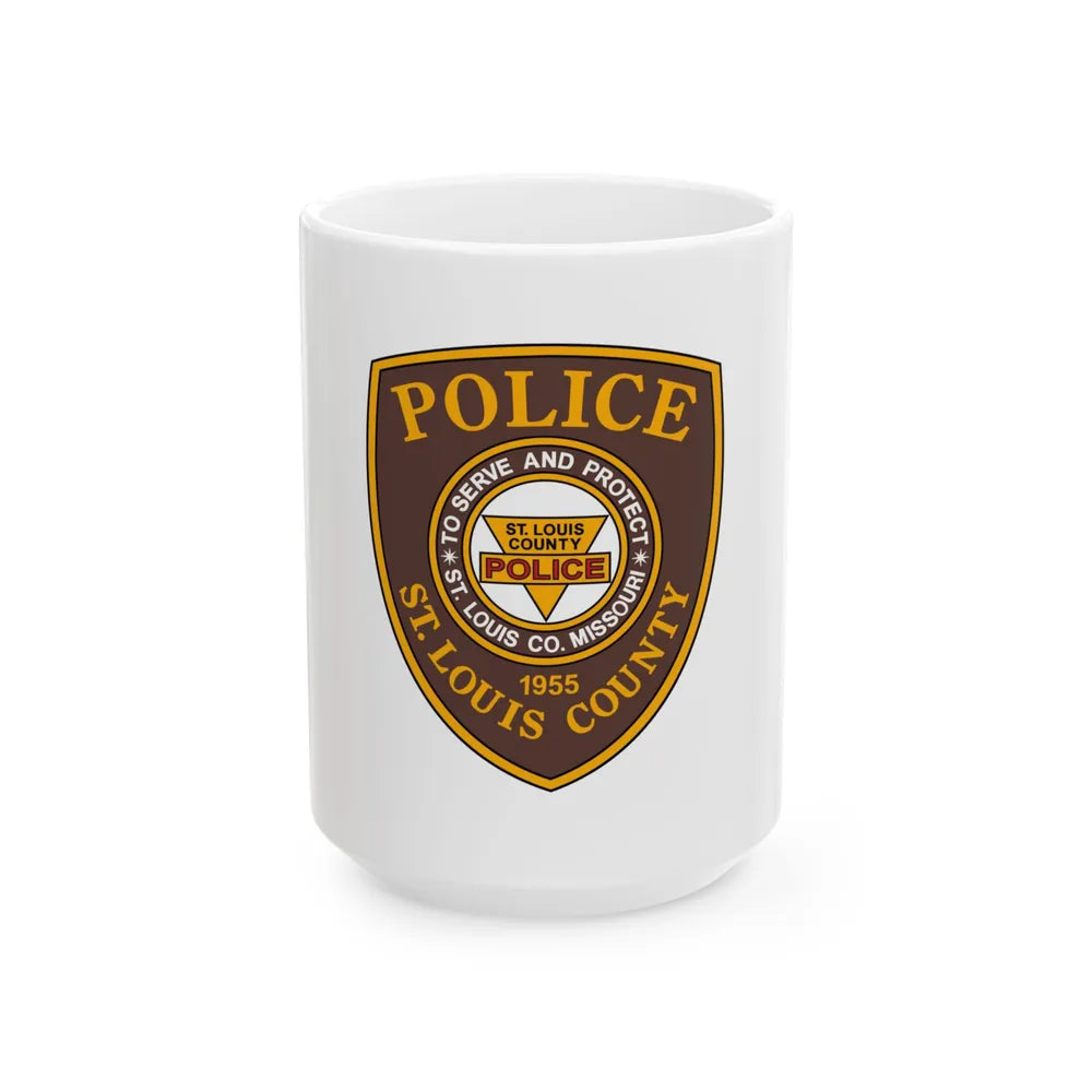 St Louis County Police - White Coffee Mug 15oz - Go Mug Yourself