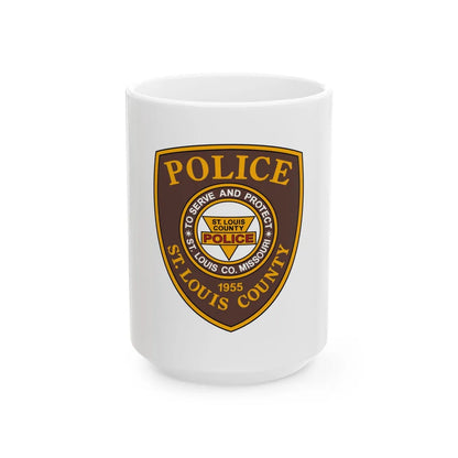 St Louis County Police - White Coffee Mug 15oz - Go Mug Yourself