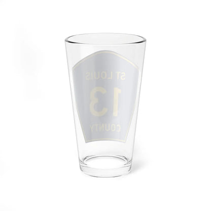 St Louis County Route 13 MN (Minnesota) (Road Sign) Pint Glass 16oz - Go Mug Yourself