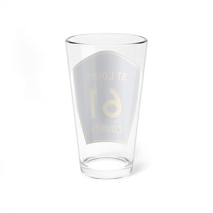 St Louis County Route 61 MN (Minnesota) (Road Sign) Pint Glass 16oz - Go Mug Yourself