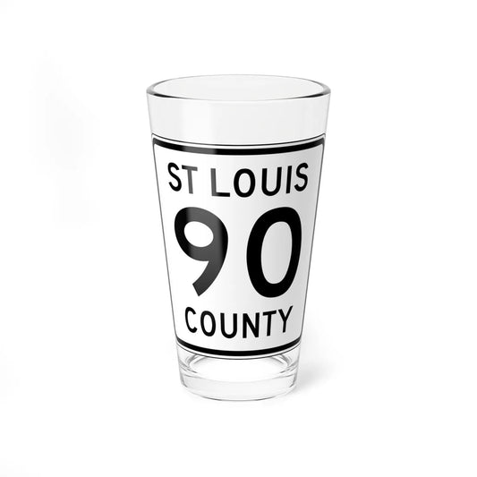 St Louis County Route 90 MN (Minnesota) (Road Sign) Pint Glass 16oz 16oz - Go Mug Yourself