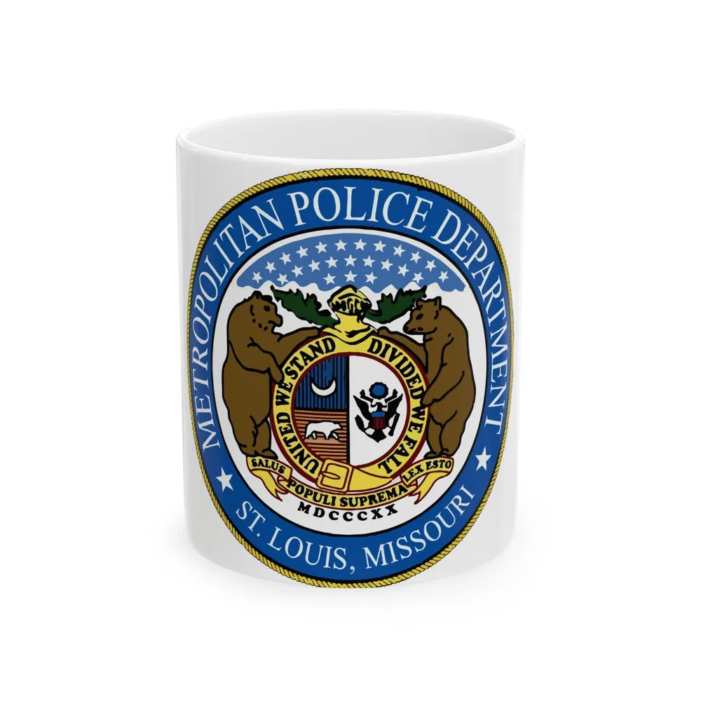 St Louis Metropolitan Police Department - White Coffee Mug-11oz-Go Mug Yourself