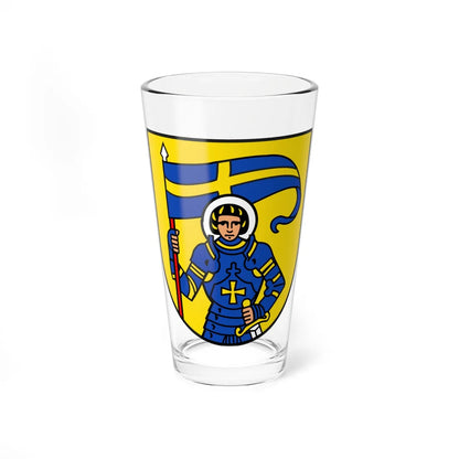 St Moritz Wappen 2016 (Switzerland) (Coat of Arms) Pint Glass 16oz 16oz - Go Mug Yourself