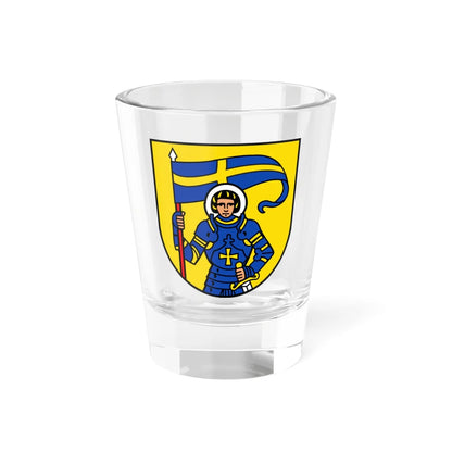 St Moritz Wappen 2016 (Switzerland) (Coat of Arms) Shot Glass 1.5oz 1.5oz - Go Mug Yourself