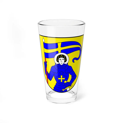 St Moritz wappen (Switzerland) (Coat of Arms) Pint Glass 16oz 16oz - Go Mug Yourself