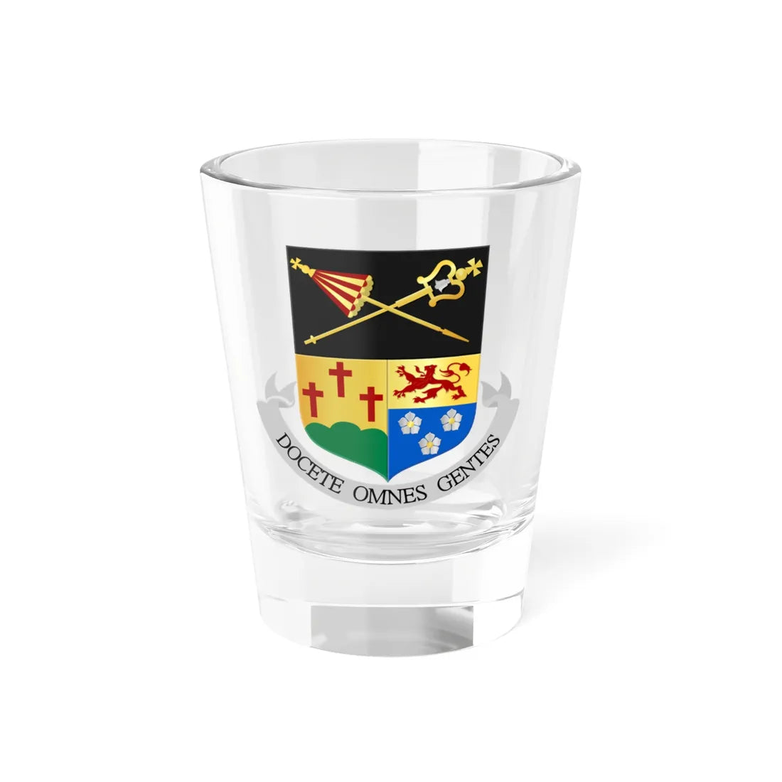 St. Odiliënberg basiliek wapen (Netherlands) (Coat of Arms) Shot Glass 1.5oz 1.5oz - Go Mug Yourself