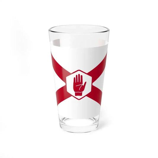 St. Patricks Northern Ireland Flag Hexagon (Ireland) Pint Glass 16oz 16oz - Go Mug Yourself