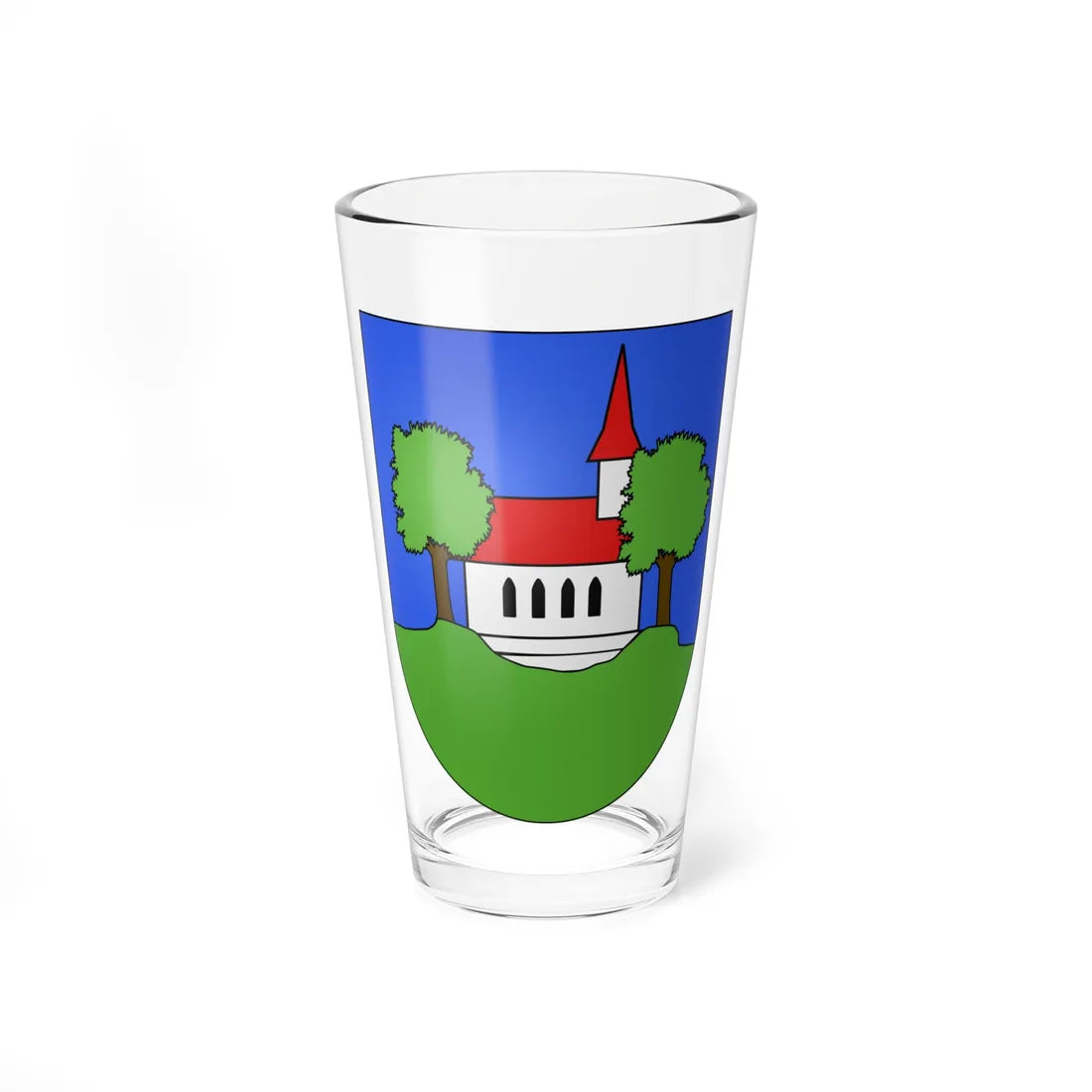 St. Silvester-coat of arms (Switzerland) (Coat of Arms) Pint Glass 16oz 16oz - Go Mug Yourself
