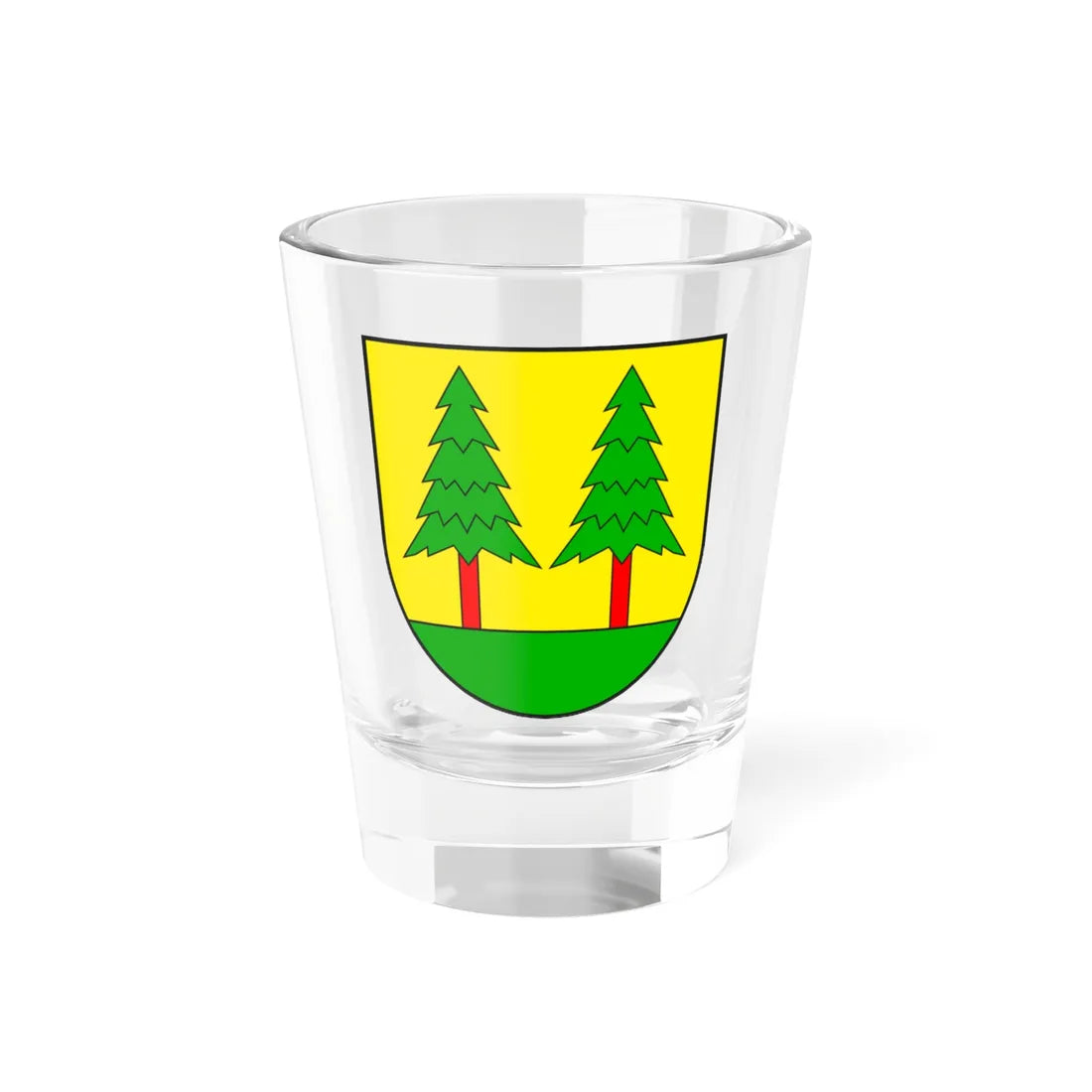Sta Maria Val Müstair wappen (Switzerland) (Coat of Arms) Shot Glass 1.5oz 1.5oz - Go Mug Yourself