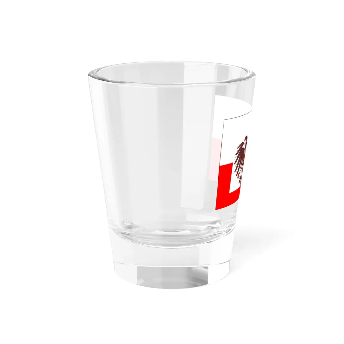 Staatsflagge Lübeck Deutsches Kaiserreich (Germany) Shot Glass 1.5oz - Go Mug Yourself