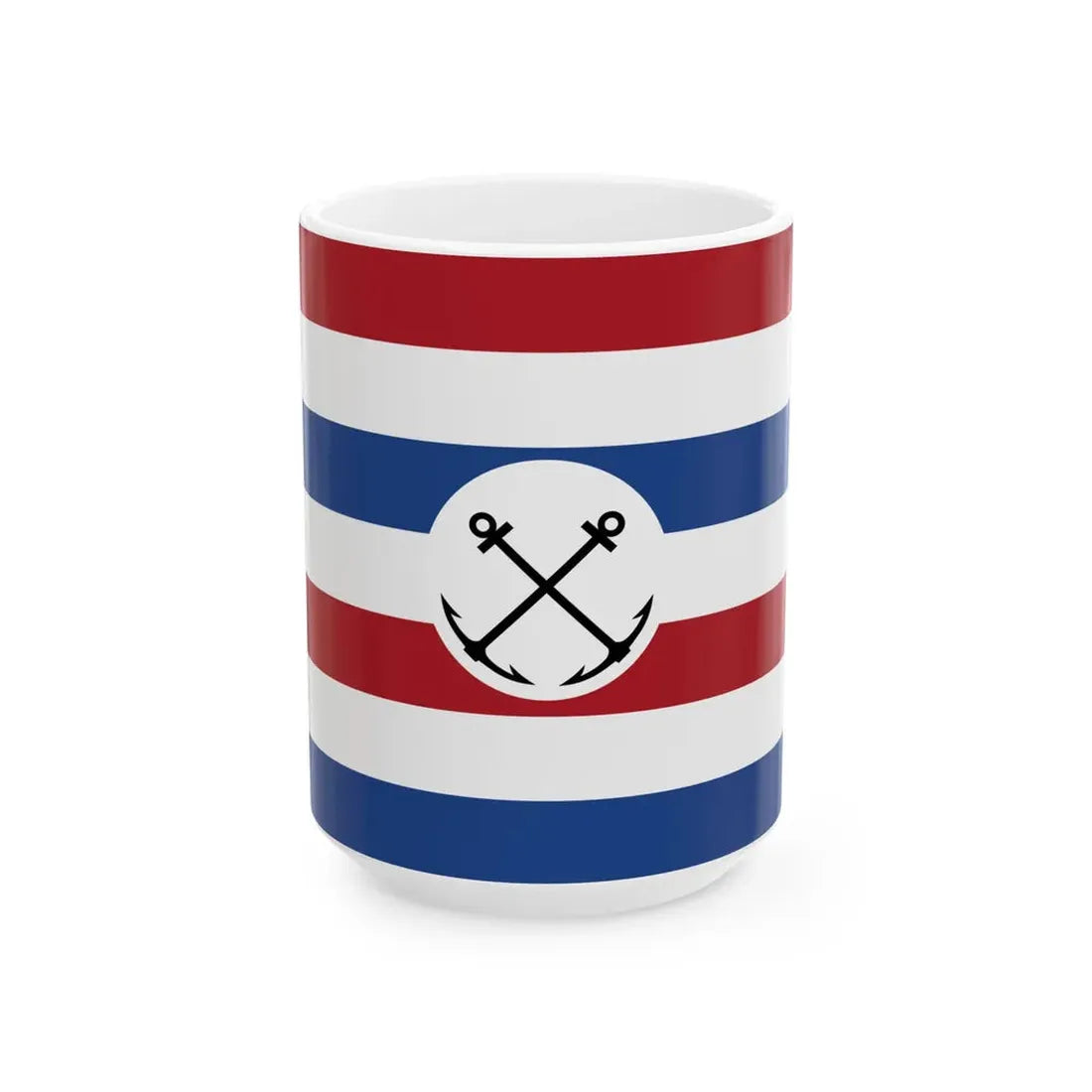 Staatssecretaris van Marine onderscheidingsvlag (Netherlands) White Coffee Mug 15oz - Go Mug Yourself