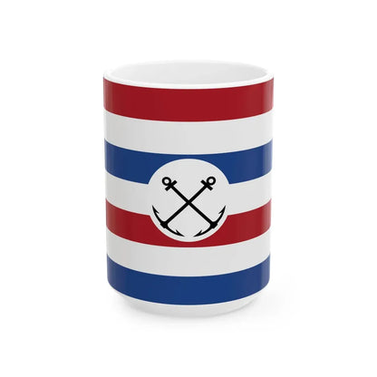 Staatssecretaris van Marine onderscheidingsvlag (Netherlands) White Coffee Mug 15oz - Go Mug Yourself