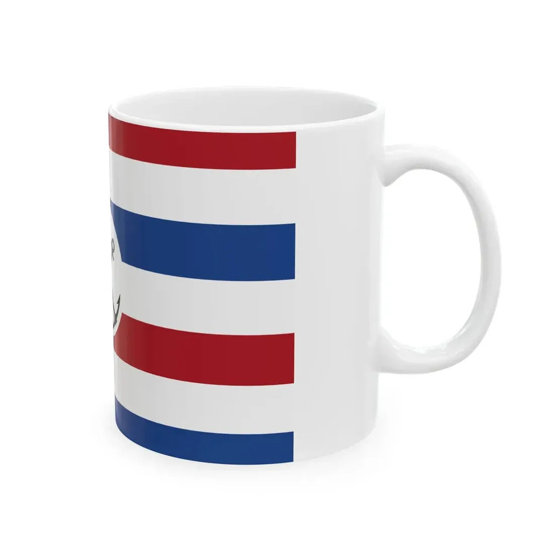 Staatssecretaris van Marine onderscheidingsvlag (Netherlands) White Coffee Mug - Go Mug Yourself