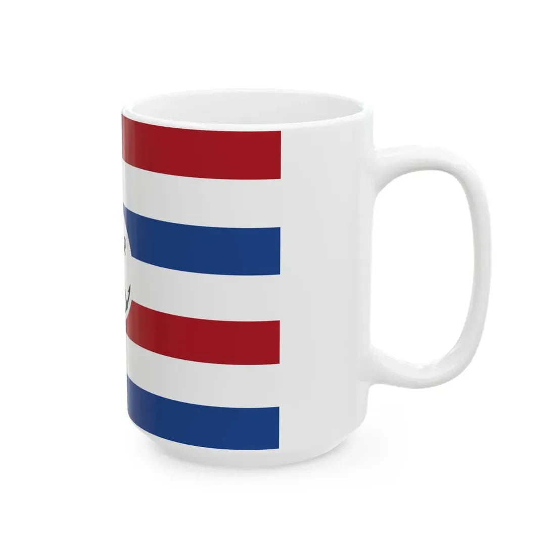 Staatssecretaris van Marine onderscheidingsvlag (Netherlands) White Coffee Mug - Go Mug Yourself