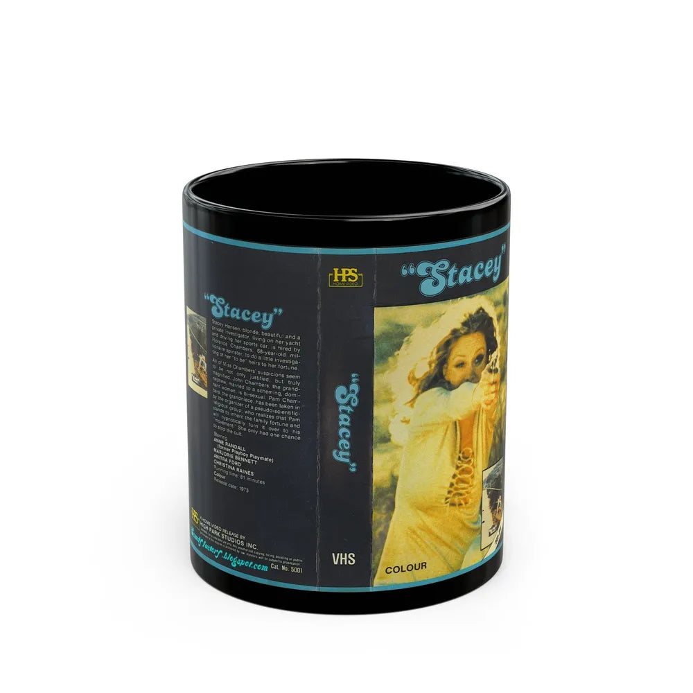 STACEY (VHS COVER) - Black Coffee Mug-11oz-Go Mug Yourself