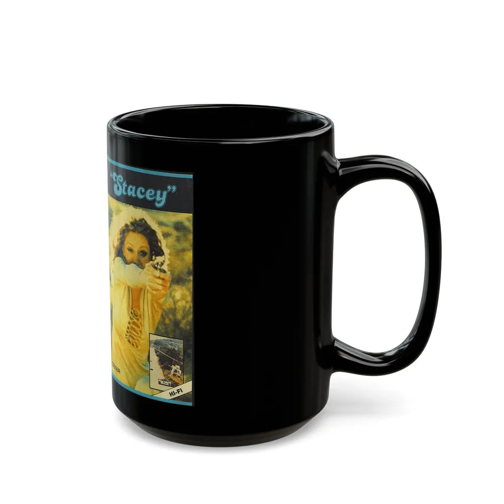 STACEY (VHS COVER) - Black Coffee Mug-Go Mug Yourself