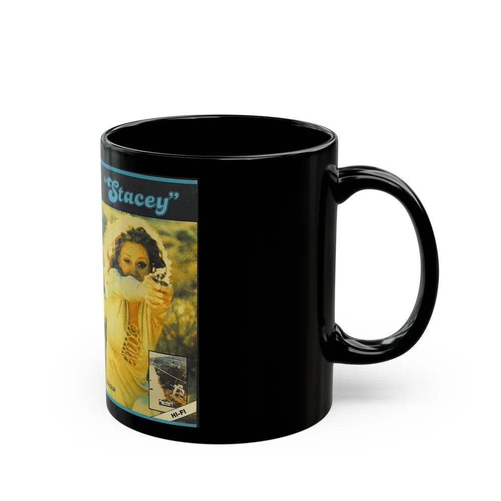 STACEY (VHS COVER) - Black Coffee Mug-Go Mug Yourself